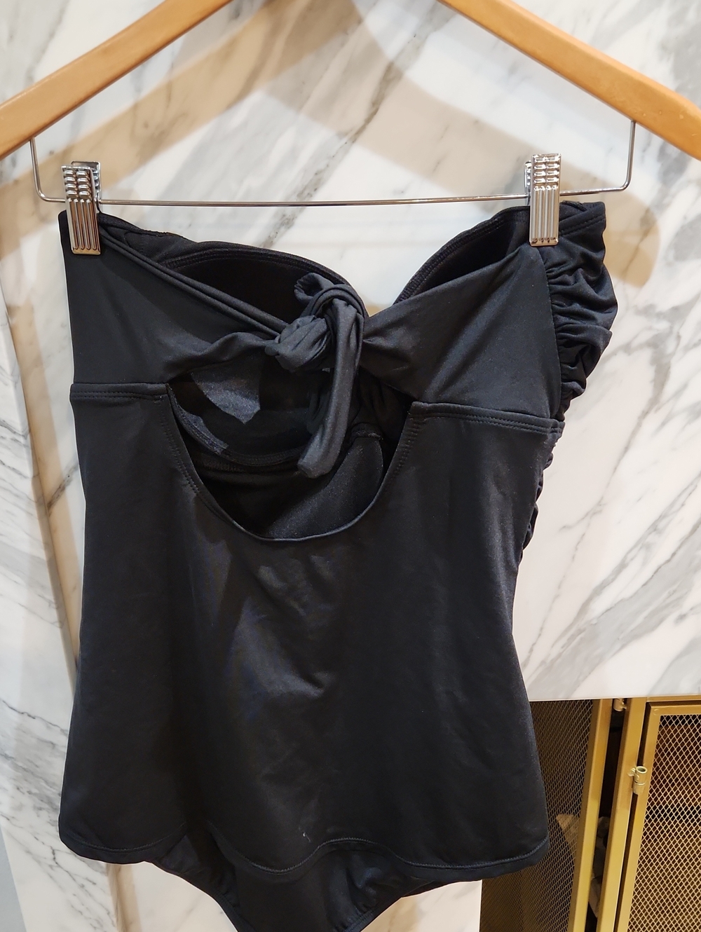 Jantzen Black Swimdress with Supportive Fit - Picture 3 of 4